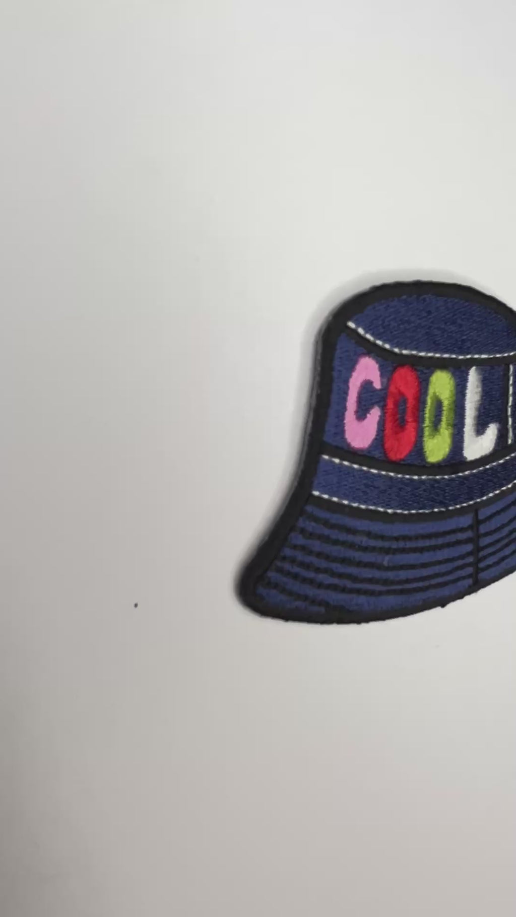 Cool Bucket Hat Embroidered Patch
