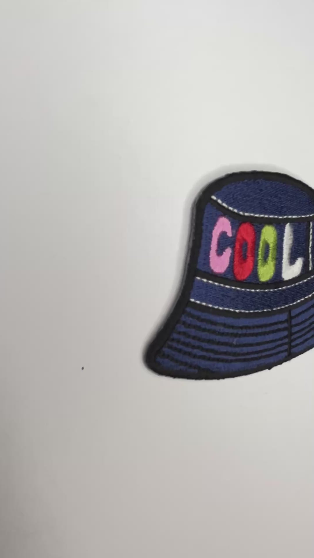 Cool Bucket Hat Embroidered Patch