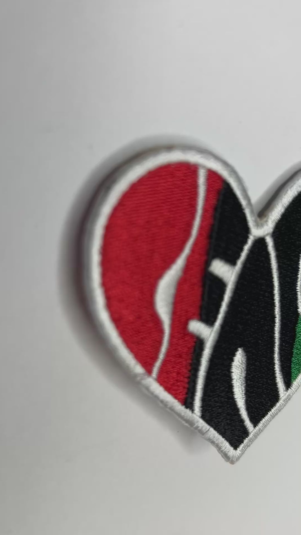 Peace Heart Embroidered Patch