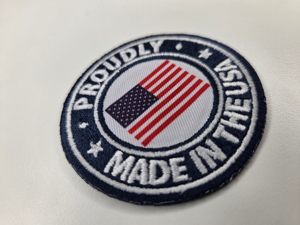 Proudly Made in the USA Embroidered Patch
