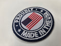 Proudly Made in the USA Embroidered Patch