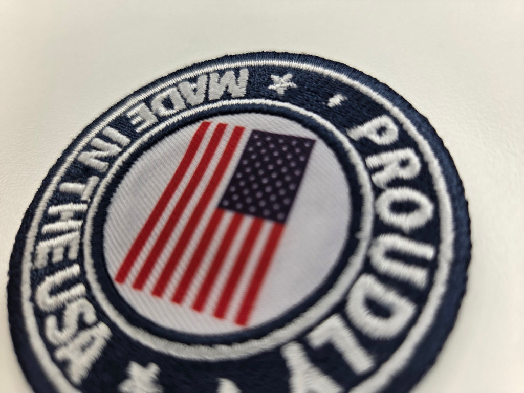 Proudly Made in the USA Embroidered Patch