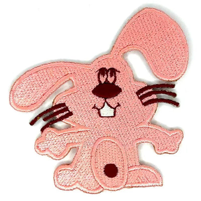 Pink Rabbit Embroidered Patch