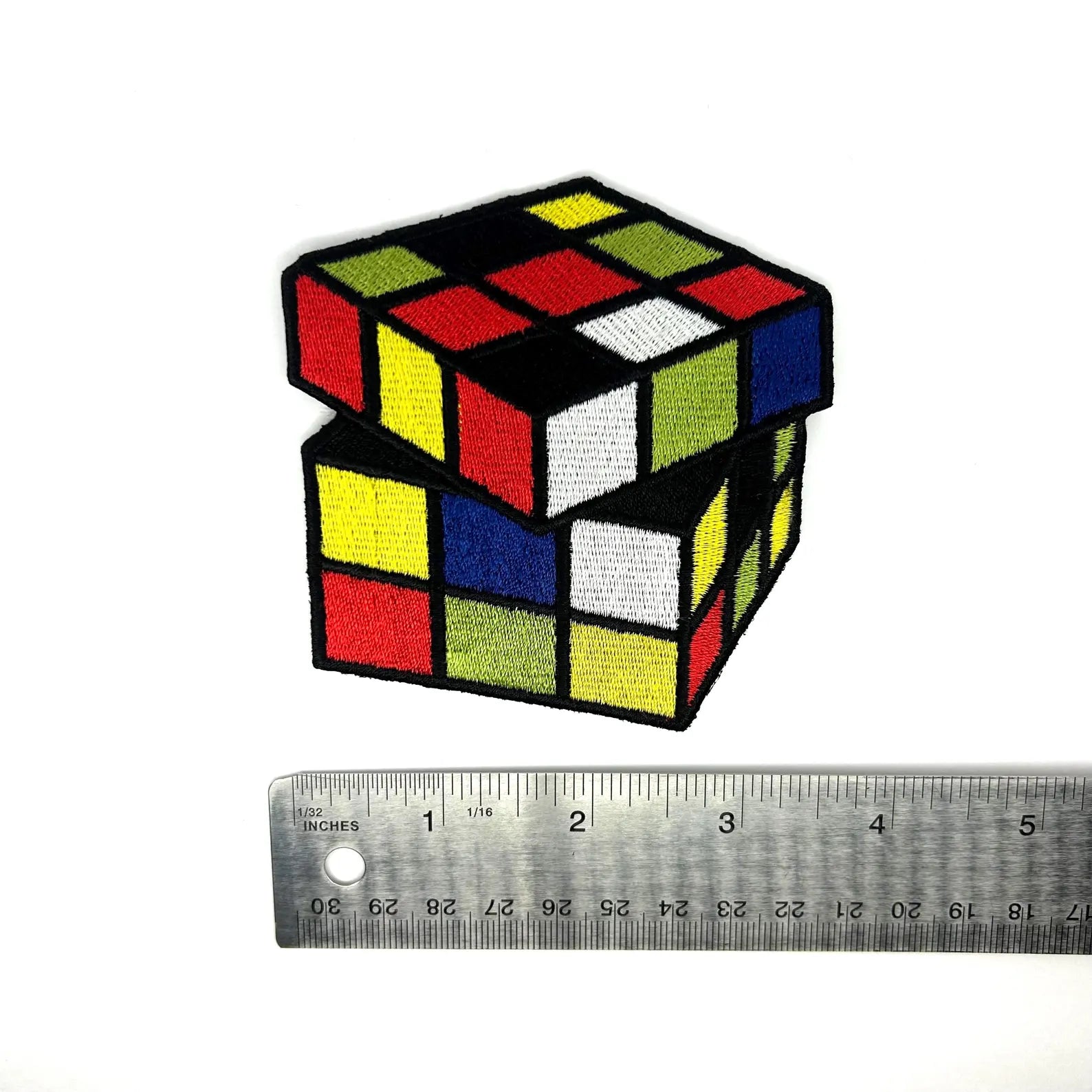 Rubik's Cube Embroidered Patch
