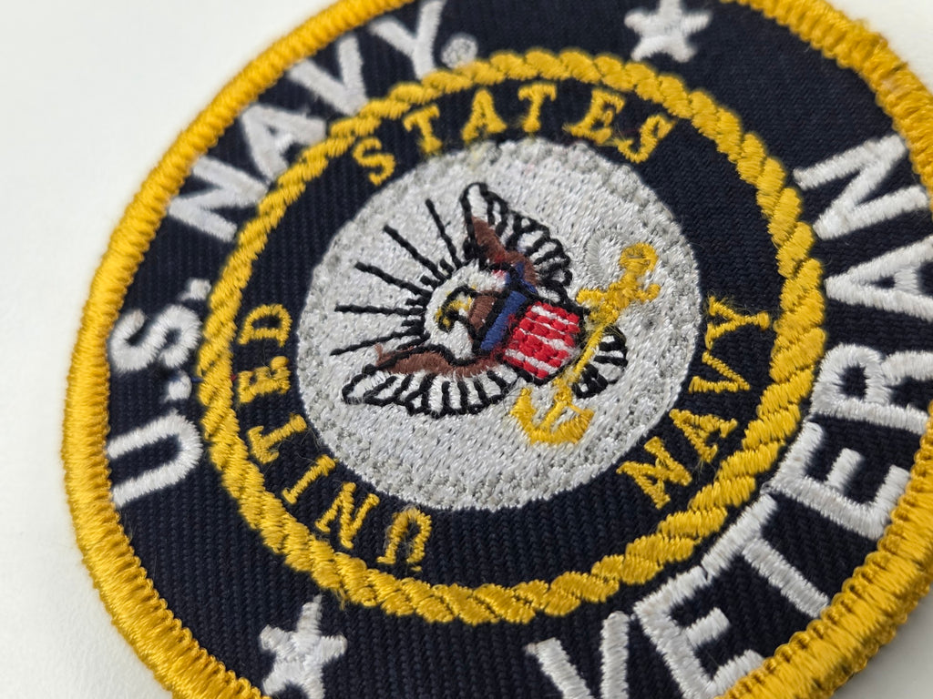 US Navy Veteran Embroidered Patch