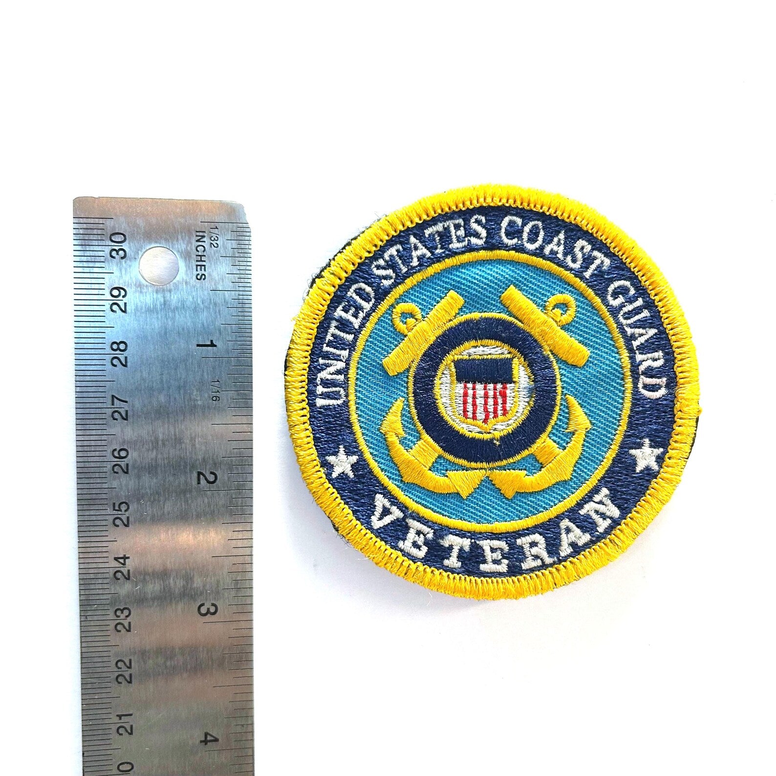 Coast Guard Vet Embroidered Patch