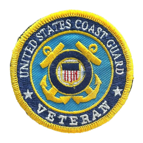 Coast Guard Vet Embroidered Patch