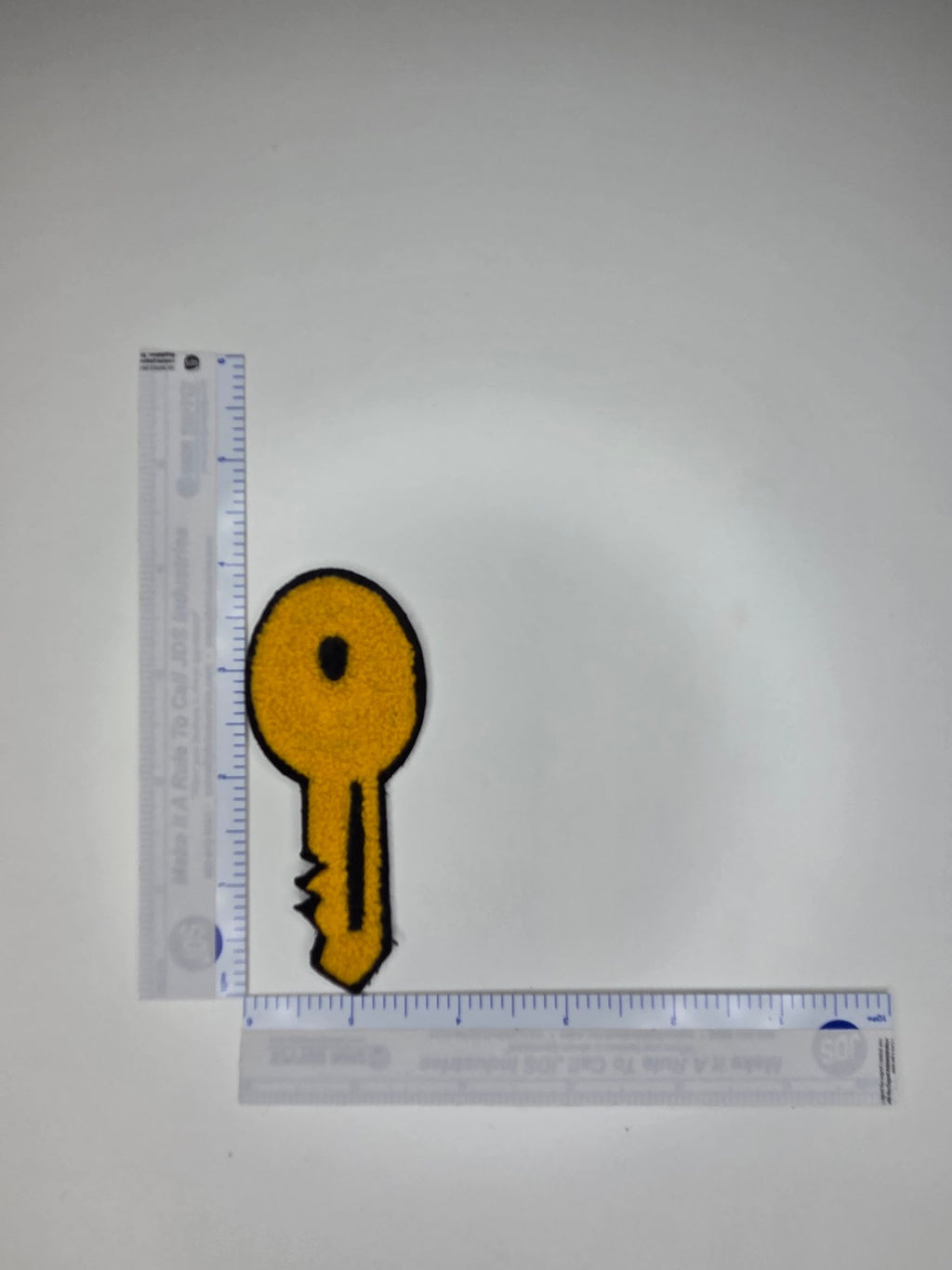 Yellow Key Chenille Patch