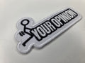 Your Opinion Stick Figure Embroidered Patch