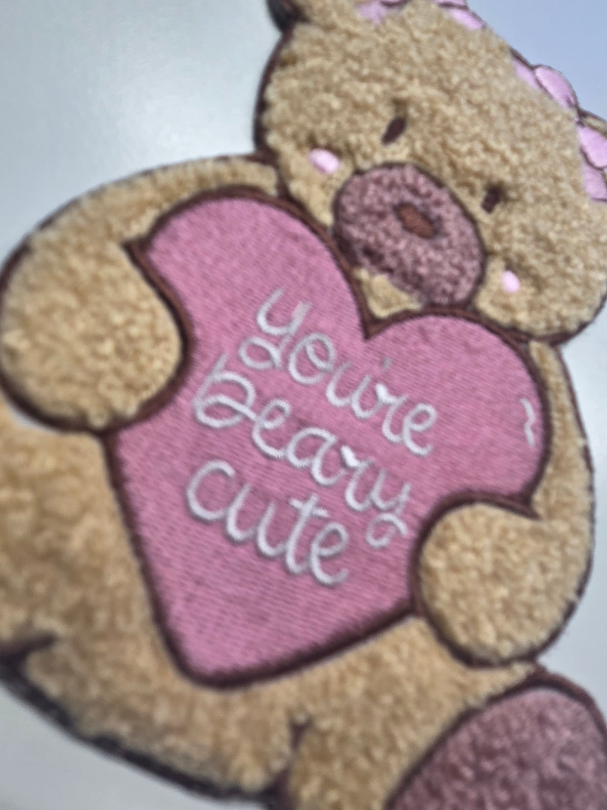 You're Beary Cute Chenille Patch