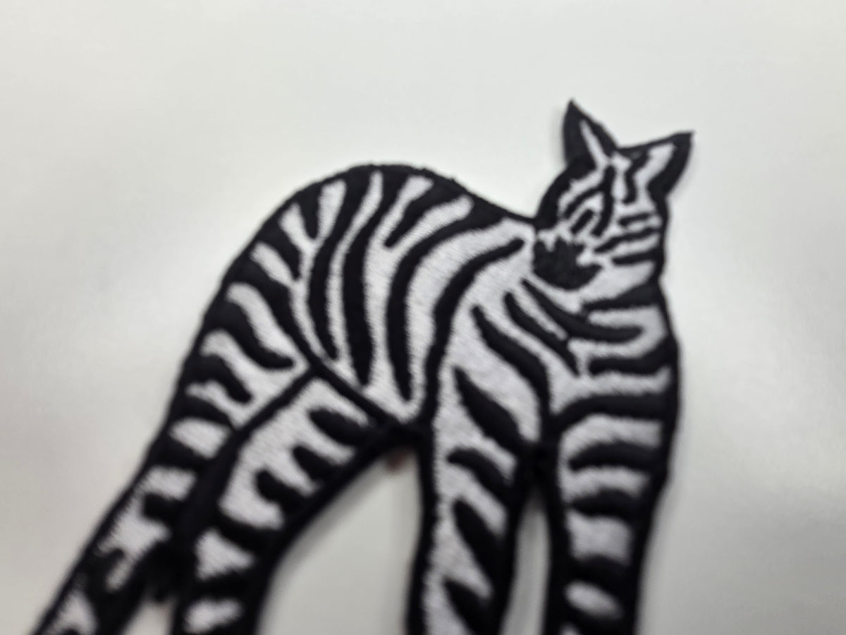 Zebra Embroidered Patch