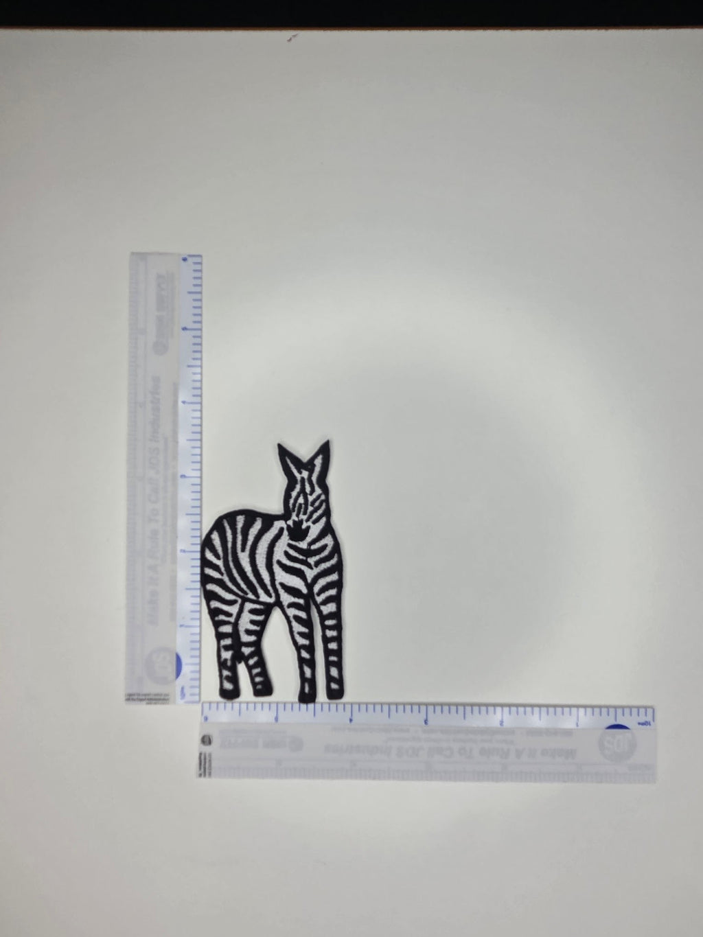 Zebra Embroidered Patch